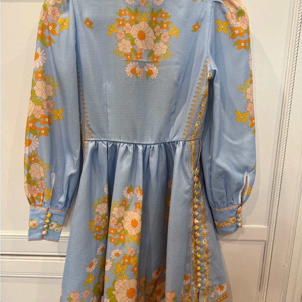 Beulah Floral Dress with Puff Sleeves - Picture 3 of 4